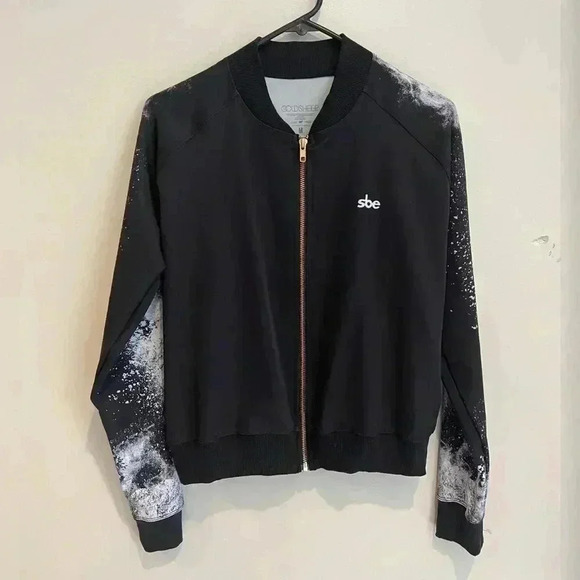 Goldsheep SBE BLACK & WHITE TRACK JACKET - Picture 2 of 7